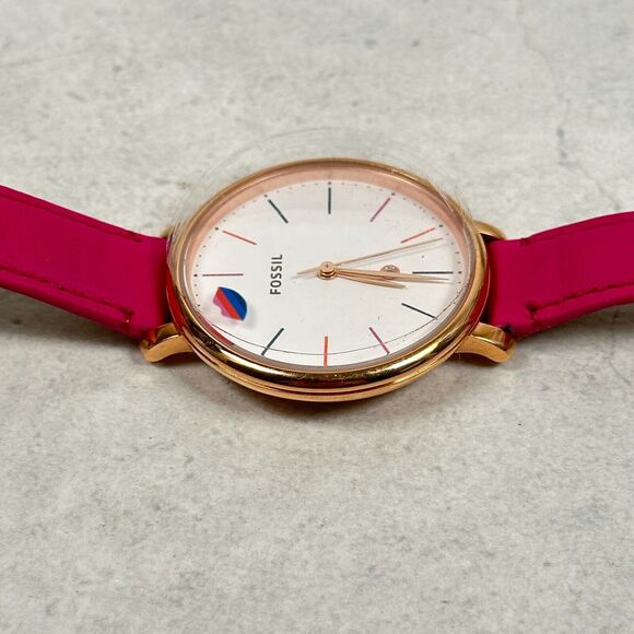 Fossil Watch 35mm Limited Edition Curator Series Rainbow Lips Pride New Battery - Picture 4 of 12